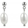 Perlové náušnice z nerezovej ocele perlová 1pár