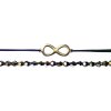 Luxusný set dvoch Glosery náramkov Nekonečno ∞ a krištále od Swarovski® 4mm, chirurgická oceľ, šnúrka 0,8mm Obvod zápästia: iné - uveďte do poznámky (ako zadávate os.údaje), Šnúrka: sv. modrá, Prvky: