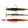 3ks Súprava Gumených Nástrah Westin Ned Worm Slim R 'N R 5,5cm 1g/2g/3,5g Clear Water Mix
