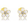 Olivie Stříbrné náušnice KVÍTEK GOLD 9278 Ag 925; ≤1,4 g.