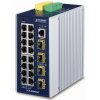 PLANET Technology Planet IGS-20040MT L3 switch, 16x1Gb, 4x1Gb SFP, 9-48VDC, -40~75°C, IP30 IGS-20040MT