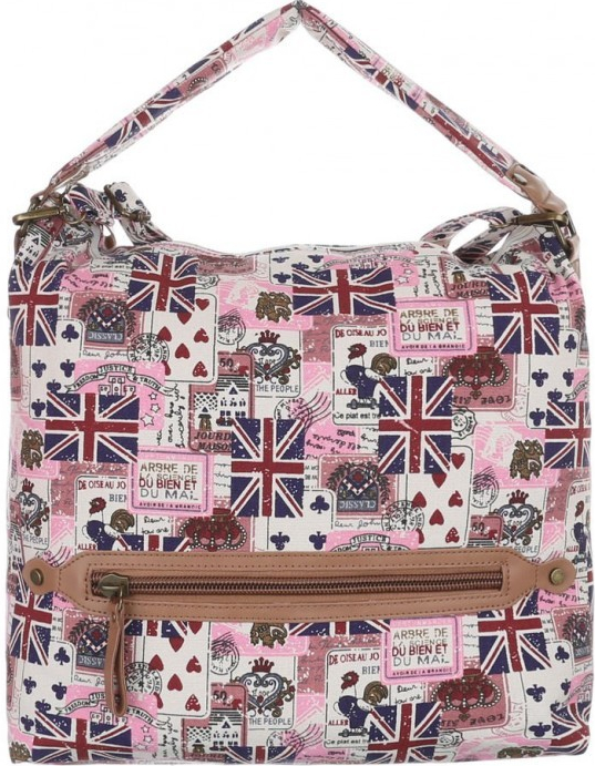 Kabelka K-Fashion British Jack HOBO II. ružová růžová