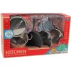 Kovová kuchynská súprava pre deti, 17 dielov
