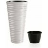 Květináč Prosperplast SAND SLIM bílý 34,9 cm (DPSA350-S449)