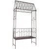 Garden Line ZÁHRADNÁ PERGOLA S LAVIČKOU 123 x 63 x 252 CM ANTICKÝ BRONZ*1456