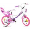 Dino Fairy 12 - biele detské kolo
