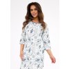3XL-5XL dámska nočná košeľa Cornette 464/448 Ingrid 5XL krémová