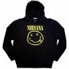 Nirvana Mikina Yellow Happy Face Unisex Black S