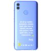 Picasee silikónový prehľadný obal pre Huawei P Smart 2019 - Kazma - SVĚT PATŘÍ TĚM, CO SE NEPOSEROU