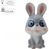 Záhradná figúrka králik so solárnym LED osvetlením 34,5 cm