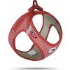CURLI Postroj pre psov so sponou Merino vlna Red 3XS, 1,5-3 kg