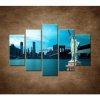 Manhattan a Socha Slobody - 5dielny 150x100cm