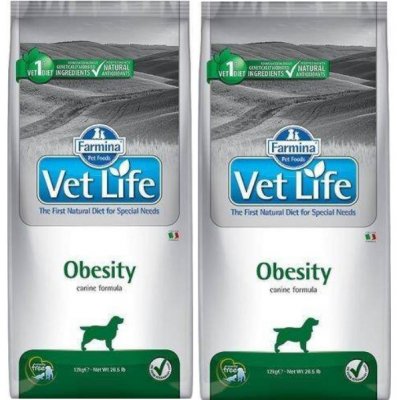 FARMINA Vet Life Dog Obesity 2x12kg