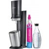 SodaStream Crystal 3.0 + skleněná láhev 0.615 L + bombička Barva: Černá
