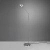 Trio Lighting LED stojacia lampa Franklin, senzorový stmievač, matný nikl - 426510107