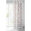 Záclona hustejšia s červenými kvetmi Šírka 140 cm | Dĺžka 250 cm biela