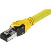 S/FTP (PiMF) Patchkábel LSOH 1m cat.8, žltý, Cu, 40GBit/s, C8 (Class G)