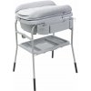 CHICCO Stolík prebaľovací s vaničkou Cuddle & Bubble - Grey Melange 79348.6900