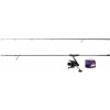 DELPHIN - Kaprársky set Prút CorsaBLACK NERO 3,6 m 3 lb 2 diely + Navijak 8T + Vlasec 0,30 mm