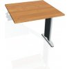 Rokovací stôl Flex, 80x75,5x80 cm, jelša/kov