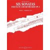 Six Sonatas pre Flute and Basso Continuo op. 2/4-6 Band 2 - Blavet, Michel