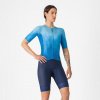 CASTELLI Cyklistické nohavice krátke s trakmi - A/C W - modrá