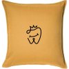 Zubárka princezná - Vankúš 50x50 - 50x50 - Vrátane výplne ( Zlatožltá )