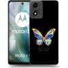 Picasee silikónový čierny obal pre Motorola Moto E14 - Diamanty Black