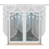 RANI Makramé žakárová hotová záclona, šírka 60 x výška 140cm, farba biela