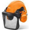 STIHL DYNAMIC LIGHT – pracovná helma so štítom a ochranou sluchu SNR 28, nylonová mriežka