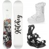 Hatchey Eternity dámský snowboard + Hatchey Fastec vázání + Raven Pearl white boty - 139 cm + L, black (EU 42-45)