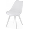 Jedálenská stolička MARK - biela (biele nohy)