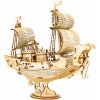 RoboTime drevené 3D puzzle Japonská plachetnica