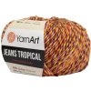 YarnArt Jeans Tropical 613 Červeno žltá