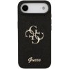 Guess Fixed Glitter 4G Metal Logo trblietavý kryt pre iPhone Air - čierny 57983127132 - možnosť vrátiť tovar ZADARMO do 30tich dní