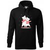 Mačky vo svetri - Mikina pánska Cape s kapucňou - 5XL ( Čierna )