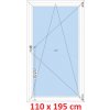 Soft Plastové okno 110x195 cm, otváravé a sklopné