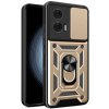 PROTEMIO 82996 RING CAMERA Kryt s držiakom pre Motorola Edge 50 Fusion zlatý