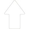 Protišmykové podlahové piktogramy WT-5811 – PU, šípka, biela, 145×90 mm, balenie 10 ks