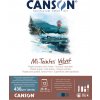 Skicák pre pastely Canson Mi-Teintes VELVET Cool v lepenej väzbe, 32 x 41 cm, 430g, 12 listov