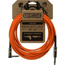 Orange Crush 20ft Instrument Cable Angled to Straight