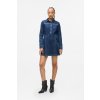 Karl Lagerfeld Jeans Klj Pleated Denim Dress Dark Blue