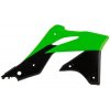 RTECH spojlery chladiča Kawasaki, RTECH (neon zelené-čierne, pár)