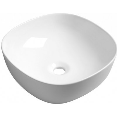 SAPHO - MORO keramické umývadlo 41x41cm, na dosku, biela AR420