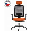 Powerton ERGO LUCIE Kancelárske ergonomické kreslo, Oranžové