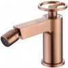 Imex OLIMPO stojanková bidetová batéria kartáčované ružové zlato BDC033-2ORC