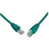 SOLARIX patch kabel CAT5E SFTP PVC 1m zelený snag-proof C5E-315GR-1MB