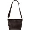 NovaKabelka.sk Batilda Cafe kožená talianska crossbody kabelka cafe