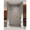 New Trendy Eventa Black Chrome sprchové dvere 130 cm výklopné čierna lesklá/priehľadné sklo EXK-6139