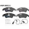 Sada brzdových platničiek, vždy 4 kusy v sade SKF VKBP 80053 E (VKBP80053E)
